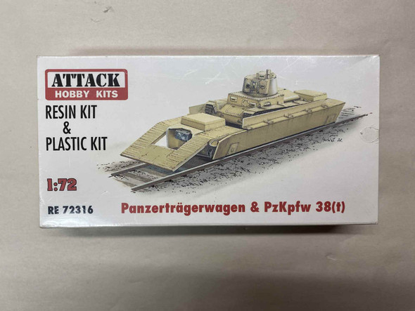 ATT72316 - Attack Hobby 1/72 PzKpfw 38(t) & Railcar - WWWEB10110699