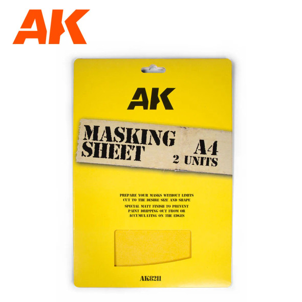 AK Interactive Masking Sheet A4 Size