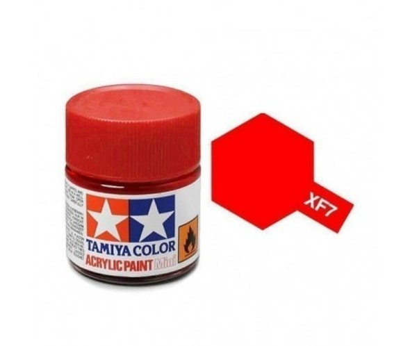 TAMXF7 - Tamiya - Flat Red Acrylic - 10mL Bottle