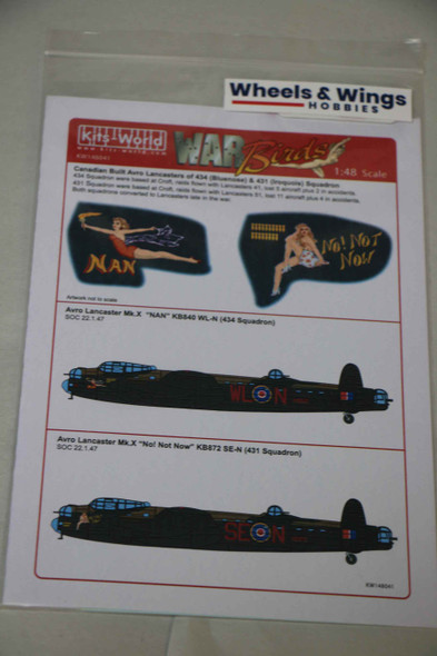 Kits World Decals 1/48 Canadian Built Avro Lancasters KW148041