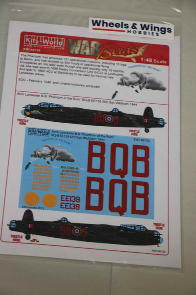 Warbirds Decals 1/48 Avro Lancaster KW148100