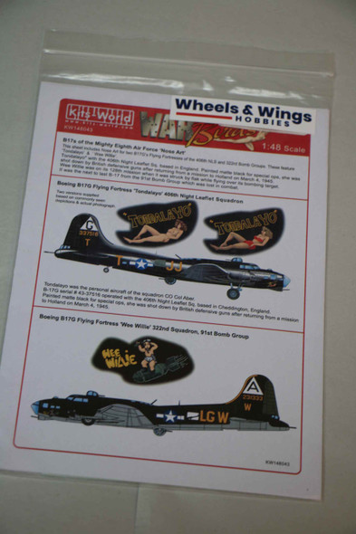 Warbirds Decals 1/48 B-17s of the Might Eighth Air Force KW148043