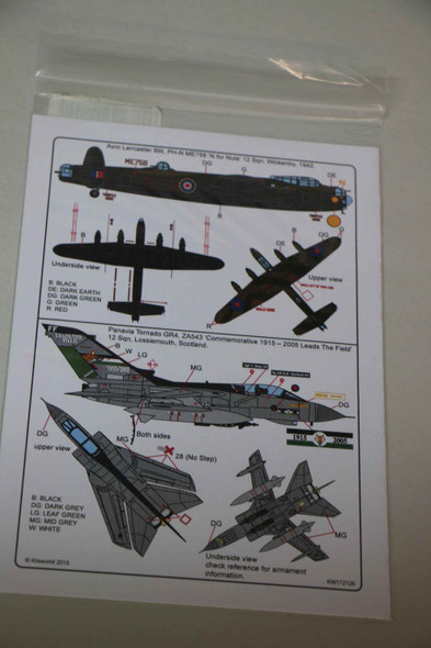 Kits World Decals 1/72 12 Sqn Leads the Field KW172126