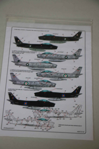 Warbirds Decals 1/72 F-86 Sabres KW172143