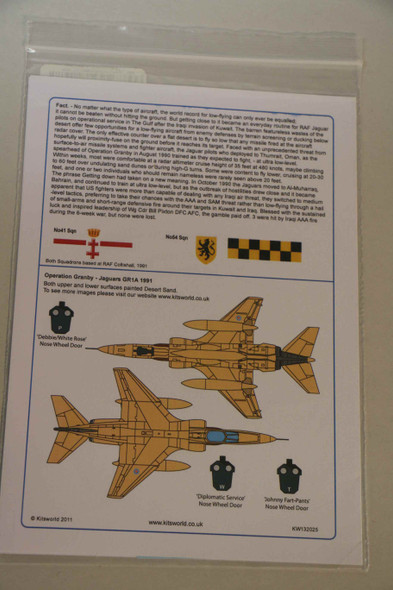 Warbirds Decals 1/32 Sepecat Jaguar GR1A Operation Granby KW132025