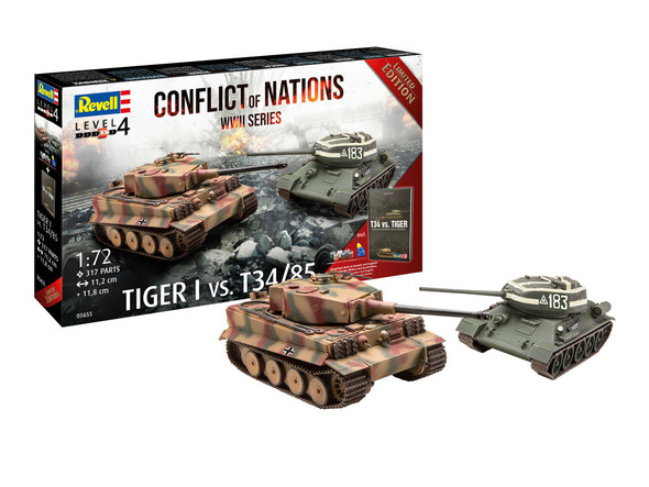 Revell 1/72 Conflict of Nations WWII - Tiger I vs T-34/85