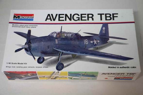 MON6829 - Monogram 1/48 Avenger TBF Grumman Navy Plane - WWWEB10113013