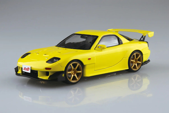 Aoshima 1/24 Initial D - Pre-Painted Takahashi Keisuke FD3S RX-7 Project D Vol.28 Ver