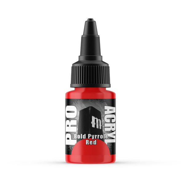 MPA003 Monument Hobbies Pro Acryl Bold Pyrrole Red 22ml Acrylic