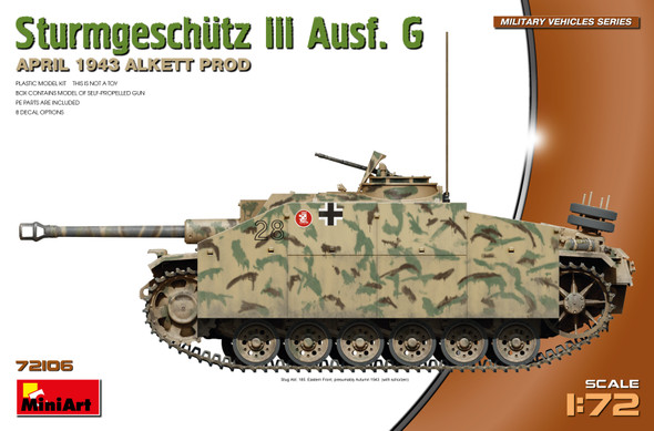 MiniArt 1/72 Sturmgeschutz III Ausf.G April 1943 Alkett Production