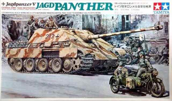 Tamiya Jagdpanzer V Jagdpanther 1/35リモコン Tamiya 1/35 Motorized WW2 GERMAN Jagdpanzer V JAGDPANTHER