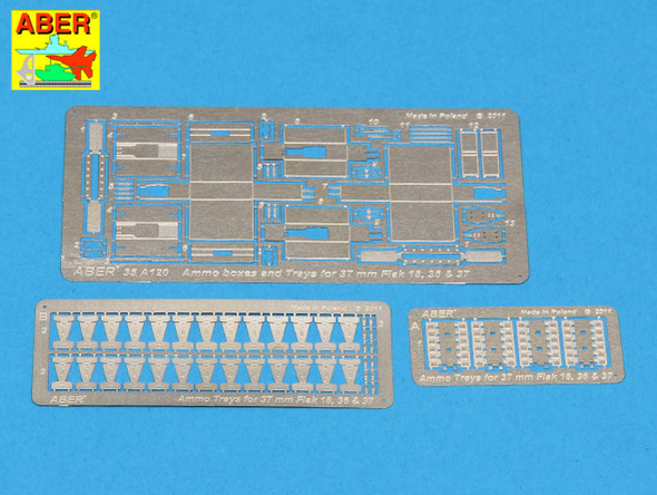 ABE35A120 - ABER 1/35 Flak 18/36/37 Ammo Boxes and Trays for Flak 18/36/37