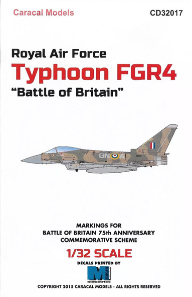 CAOCD32017 - Caracal 1/32 Royal Air Force Typhoon FGR4 "Battle of Britain"