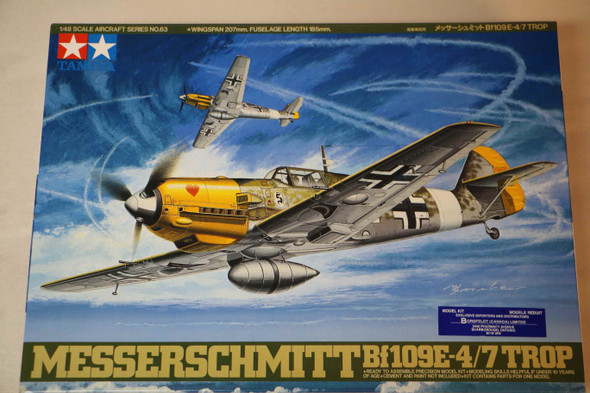 TAM61063 - Tamiya 1/48 Messerschmitt Bf109E-4/7 TROP - WWWEB10114967