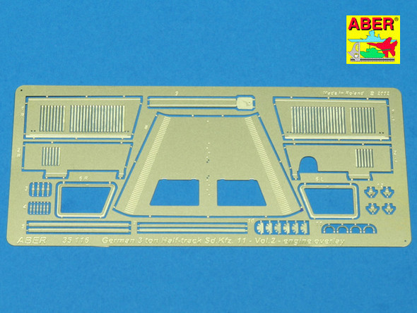 ABE35116 - ABER 1/35 Sd.Kfz.11 Engine Overlay Details