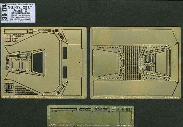 ABE35174 - ABER 1/35 Sd.Kfz.251/1D Upper Armour Late DRA