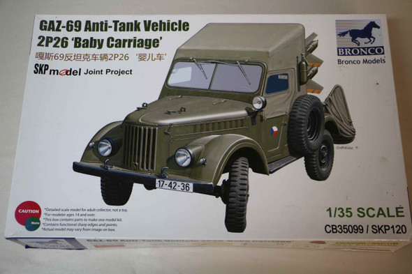 BROCB35099 - Bronco 1/35 GAZ-69 'Baby Carriage' Anti-Tank Vehicle 2P26 - WWWEB10115211