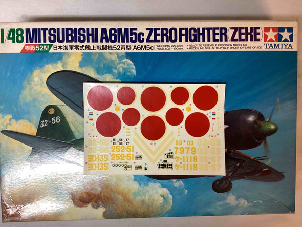 TAM6427 - Tamiya 1/48 Mitsubishi A6M5c Zero Fighter (Zeke) - WWWEB10115284