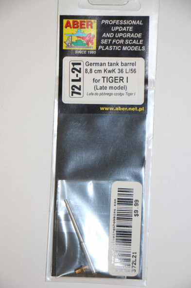 ABE72L21 - ABER 1/72 88mm Tiger I Late Barrel ALU