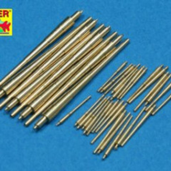 ABE700L31 - ABER 1/700 Set of Barrels for German Battleship - Bismark, Tirpitz