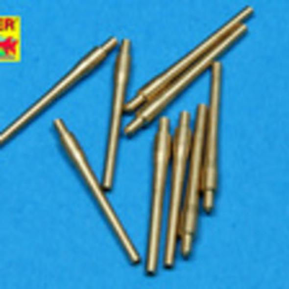ABE700L12 - ABER 1/700 406mm Short Barrels for Turrets with Antiblast Covers for USS Ships
