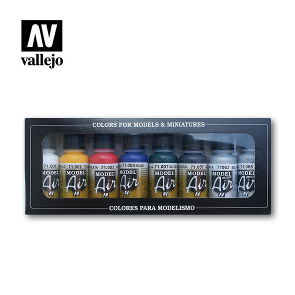 Vallejo Basic Colours Paint Set 8pcs