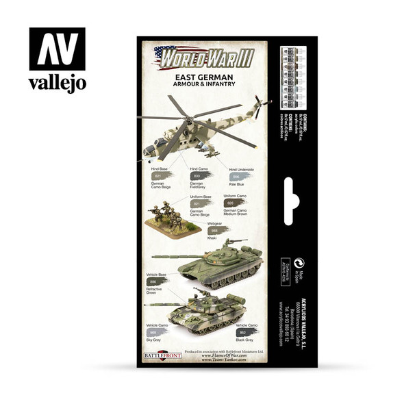 VLJ70224 - Vallejo E.German Armor/Infantry Paint Set 8pcs