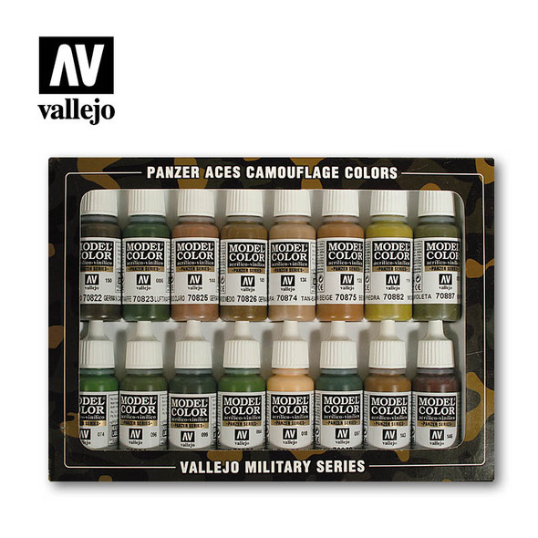 VLJ70179 - Vallejo Colour Set - Panzer Aces Camo (16)