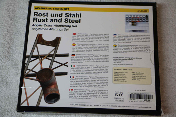 VLJ70150 - Vallejo Weathering Set - Rust & Steel