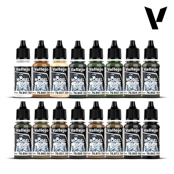 VLJ70109 - Vallejo Model Color Set - Allied Forces WWII (16)
