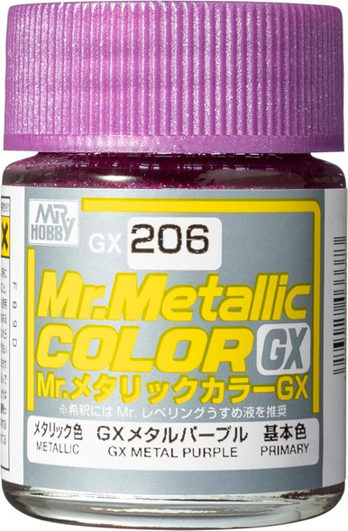 MRHGX206 - Mr. Hobby - Mr. Color GX 206 Metal Purple 18ml