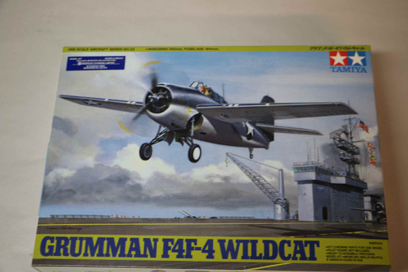 TAM61034 - Tamiya 1/48 Grumman F4F-4 Wildcat   PREOWNED118711