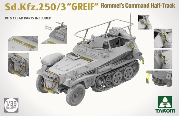 TKM2194 - Takom - 1/35 Sd.Kfz.250/3 'GREIF' Rommel's Command Half-Track