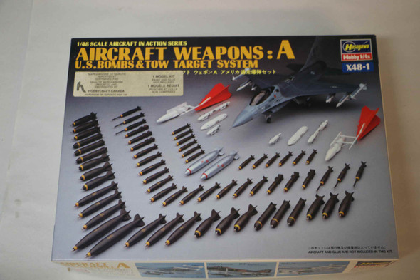 HAS36008 - Hasegawa 1/48 Aircraft Weapons D - US Smart Bombs and Target Pods - PREOWNED117596