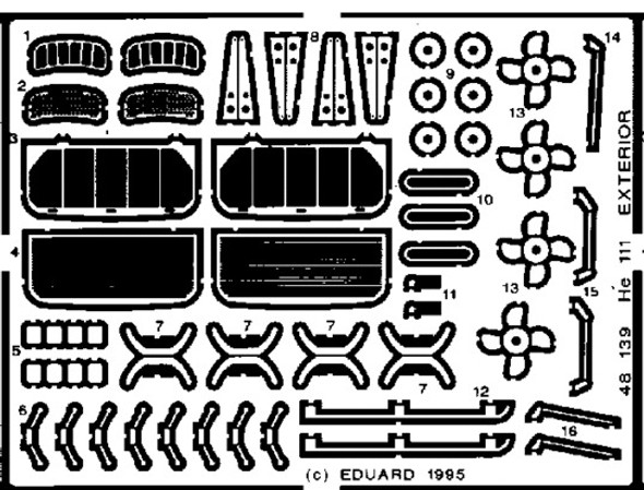 EDU48139 - Eduard 1/48  He 111H exterior  (DISCONTINUED) EDU48139 - Eduard 1/48  He 111H exterior  (DISCONTINUED)