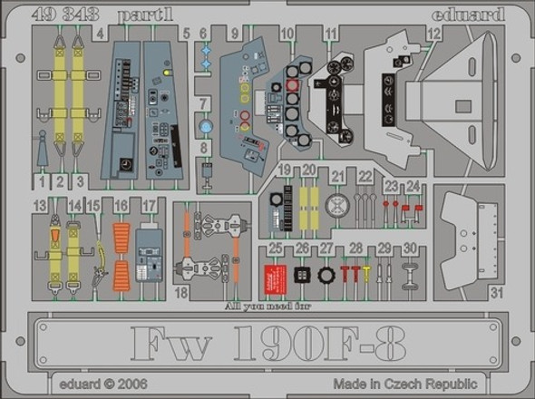 EDU49343 - Eduard 1/48  Fw 190F-8 EDU49343 - Eduard 1/48  Fw 190F-8