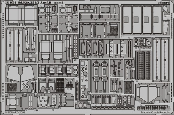 EDU36054 - Eduard 1/35 Sd. kfz 251/3 Ausf.D