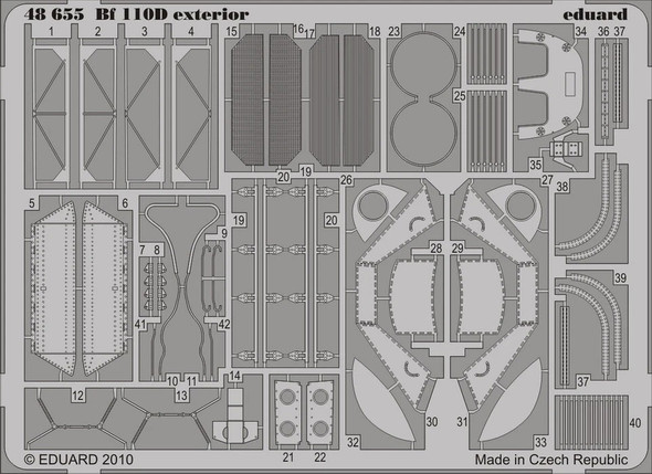 EDU48655 - Eduard 1/48 Bf110D Exterior