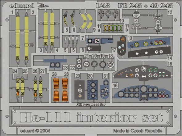 EDU49245 - Eduard 1/48 He 111 interior