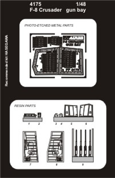 ARS4175 - AIRES Model Hobby 1/48  F-8E Crusader gun bay