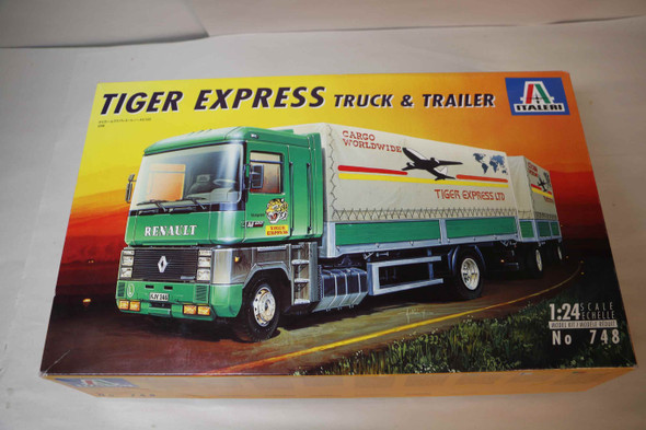 ITA748 - Italeri 1/24 Tiger Express Truck & Trailer  PREOWNED119059 ITA748 - Italeri 1/24 Tiger Express Truck & Trailer  PREOWNED119059