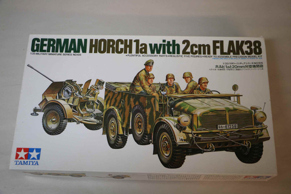 TAM35105 - Tamiya 1/35 German Horch 1a w 20mm AA Gun PREOWNED117669