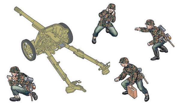ITA96460 - Italeri 1/35 PaK 97/38 AT Gun with Crew