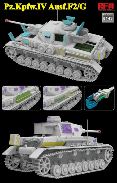 RYE5143 - Rye Field Model - 1/35 Pz.Kpfw.IV Ausf.F2/G with workable tracks