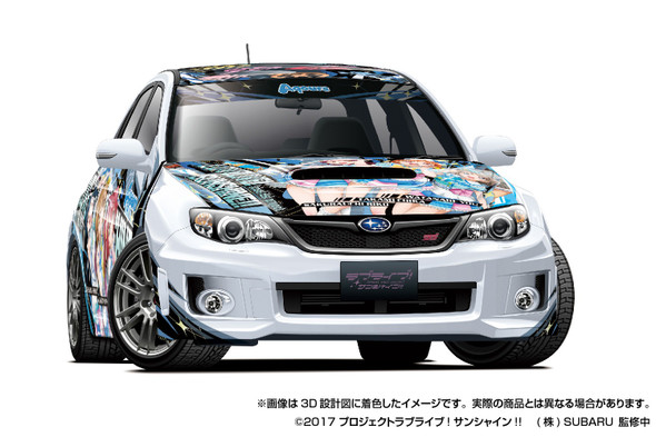AOS06876 - Aoshima 1/24 Subaru GRB Impreza WRX STI '10 Japanese Animation Wrapping Car "Itasha" #2, LoveLive! Sunshine!!