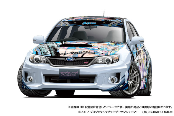 AOS06876 - Aoshima 1/24 Subaru GRB Impreza WRX STI '10 Japanese Animation Wrapping Car "Itasha" #2, LoveLive! Sunshine!!