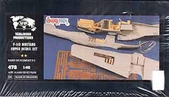 VER478 - Verlinden 1/48  P-51D Mustang Super Detail Set for Fujimi VER478 - Verlinden 1/48  P-51D Mustang Super Detail Set for Fujimi