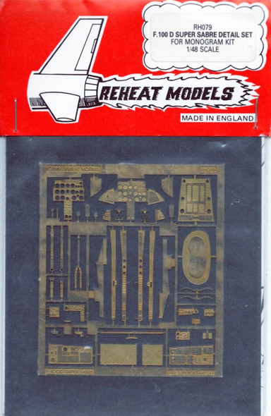 REHRH079 - Reheat Models 1/48 F.100D Super Sabre Detail Set REHRH079 - Reheat Models 1/48 F.100D Super Sabre Detail Set