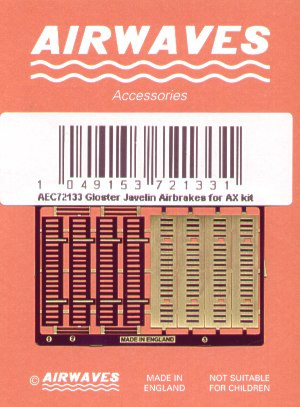 ARWAEC72133 - Airwaves 1/72  Javelin Airbrakes