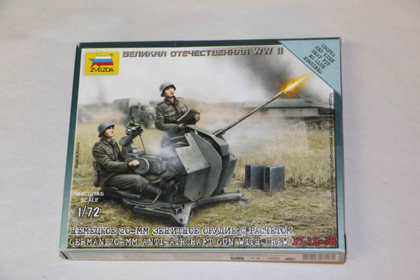 ZVE6117 - Zvezda 1/72 FLAK-38 20mm AA Gun w/crew WWHP119841